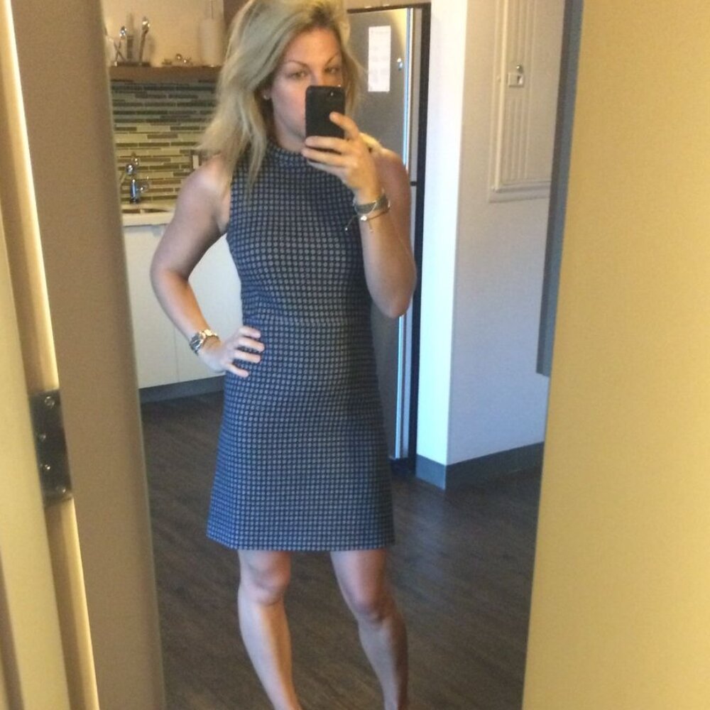 Theory Size 0 Season Palmetto Knit Sleeveless Dress